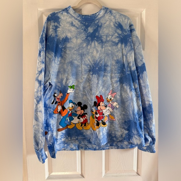 Mickey Mouse and Friends Tie-Dye Disney Celebration Crew for Adults - NWT - Picture 2 of 6